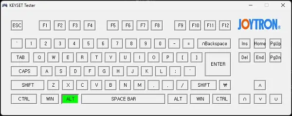 조이트론 키보드 테스트 프로그램