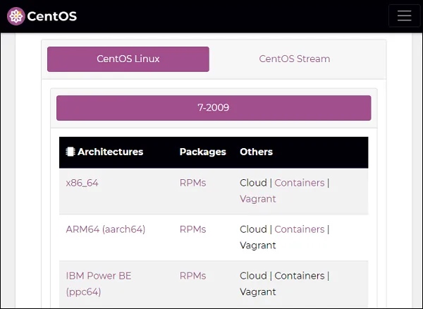 CentOS 설치 ISO 다운로드