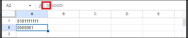 구글 시트 숫자 앞에 0 표시 제일 앞에 ' 입력