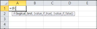 엑셀 if 함수 기본 수식 구조